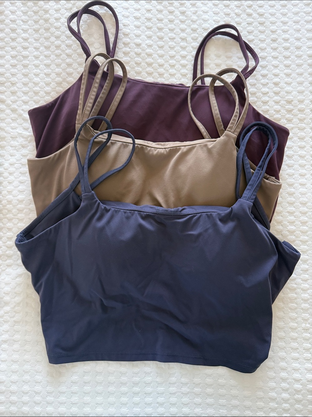 HALARA Stretch Bandeau Trio in Navy, Taupe & Plum